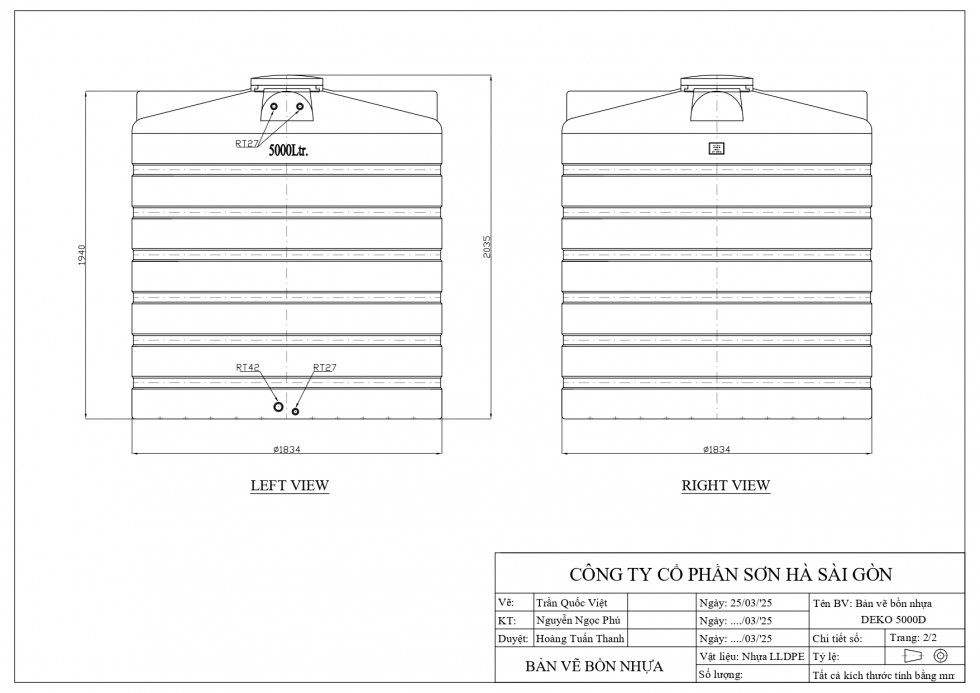 ban ve bon nuoc nhua 5000 lit dung son ha